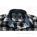 Long Sleeves Classic Black White Checkered Men's Shirt